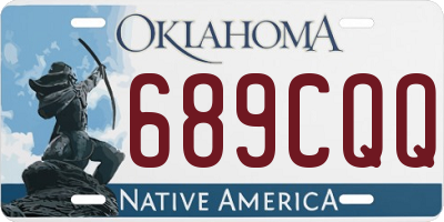 OK license plate 689CQQ