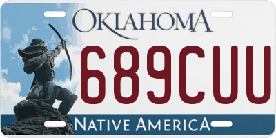 OK license plate 689CUU
