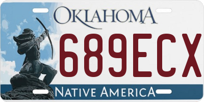 OK license plate 689ECX
