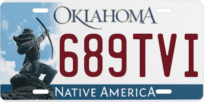 OK license plate 689TVI