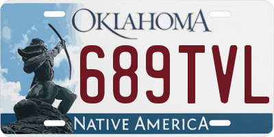 OK license plate 689TVL