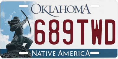 OK license plate 689TWD