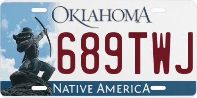 OK license plate 689TWJ