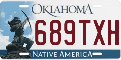 OK license plate 689TXH