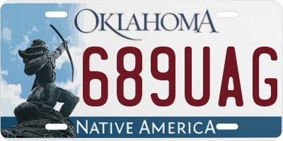 OK license plate 689UAG