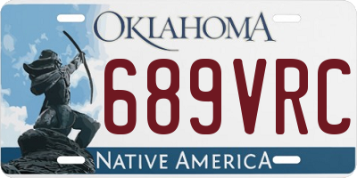 OK license plate 689VRC