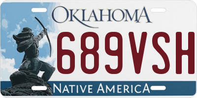 OK license plate 689VSH