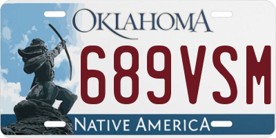 OK license plate 689VSM