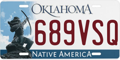 OK license plate 689VSQ