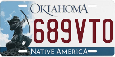 OK license plate 689VTO