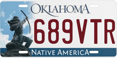 OK license plate 689VTR