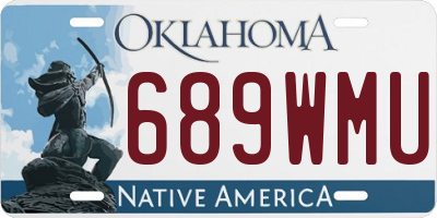OK license plate 689WMU