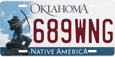 OK license plate 689WNG
