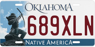 OK license plate 689XLN