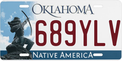 OK license plate 689YLV
