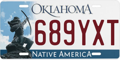 OK license plate 689YXT