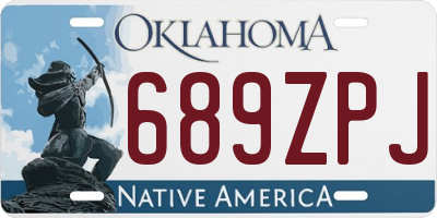OK license plate 689ZPJ