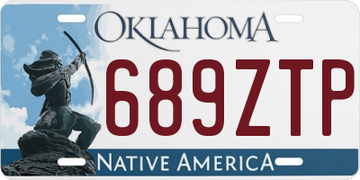 OK license plate 689ZTP