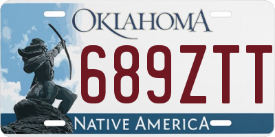 OK license plate 689ZTT