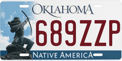 OK license plate 689ZZP