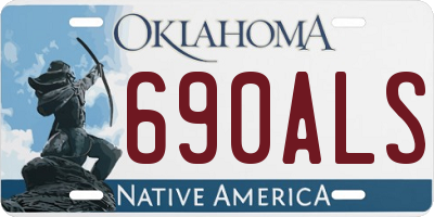 OK license plate 690ALS