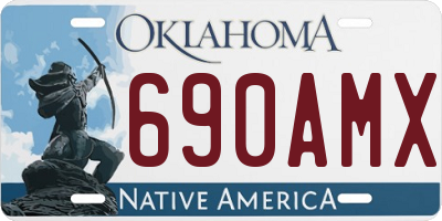 OK license plate 690AMX