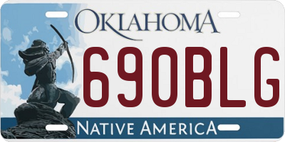 OK license plate 690BLG
