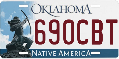 OK license plate 690CBT