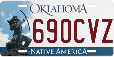 OK license plate 690CVZ