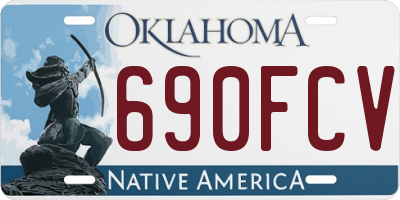 OK license plate 690FCV