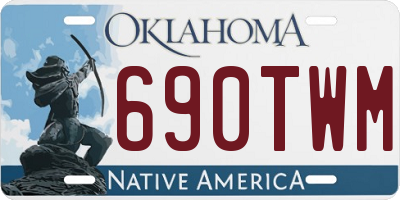OK license plate 690TWM