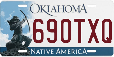 OK license plate 690TXQ