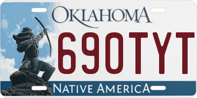 OK license plate 690TYT