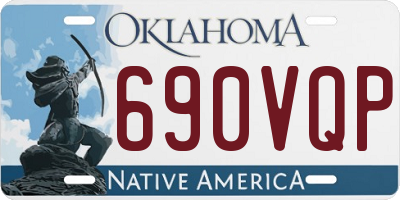 OK license plate 690VQP
