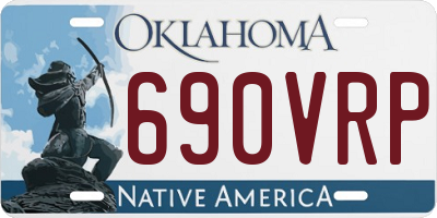 OK license plate 690VRP