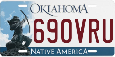 OK license plate 690VRU