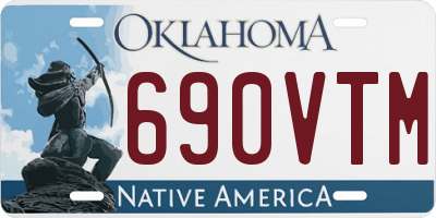 OK license plate 690VTM