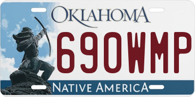 OK license plate 690WMP