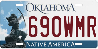 OK license plate 690WMR