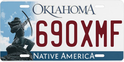 OK license plate 690XMF