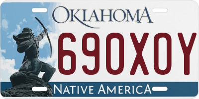 OK license plate 690XOY