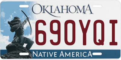 OK license plate 690YQI