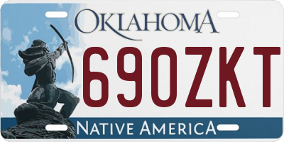 OK license plate 690ZKT
