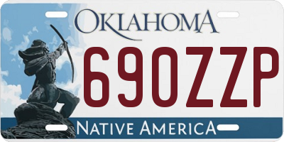 OK license plate 690ZZP