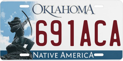 OK license plate 691ACA