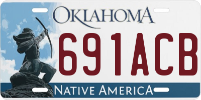 OK license plate 691ACB