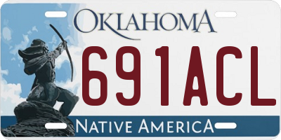 OK license plate 691ACL
