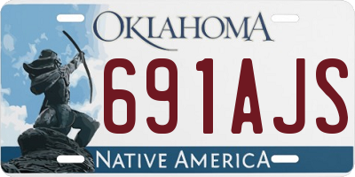 OK license plate 691AJS