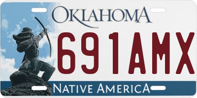 OK license plate 691AMX