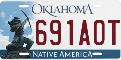 OK license plate 691AOT